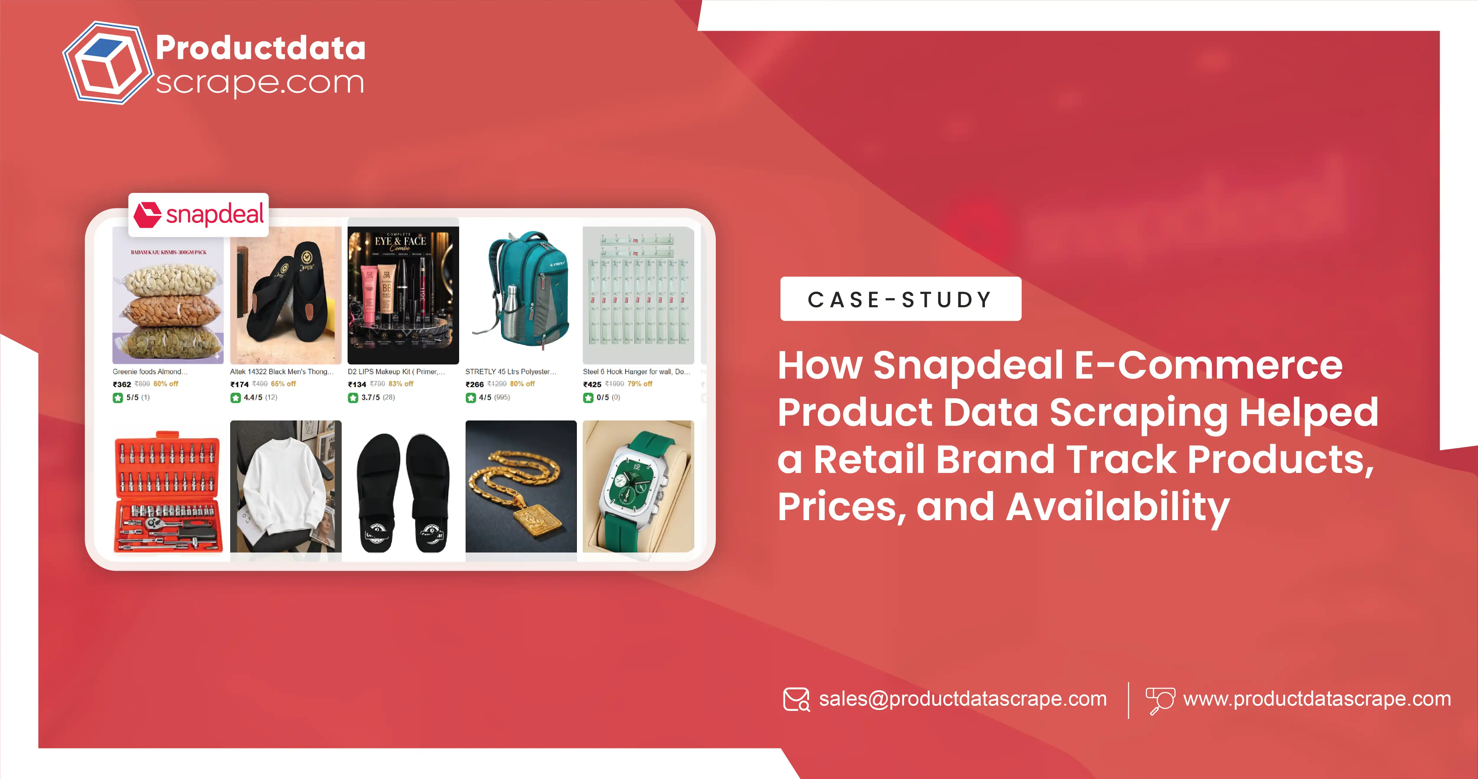 How Snapdeal E-Commerce Product Data Scraping Helped a Retail Brand Track Products, Prices, and Availability